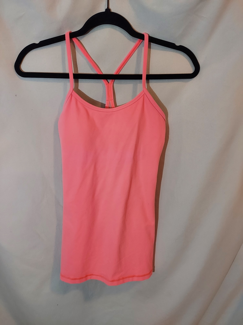 Lululemon Power Y Tank Top in Flash Light Pink - Size 4